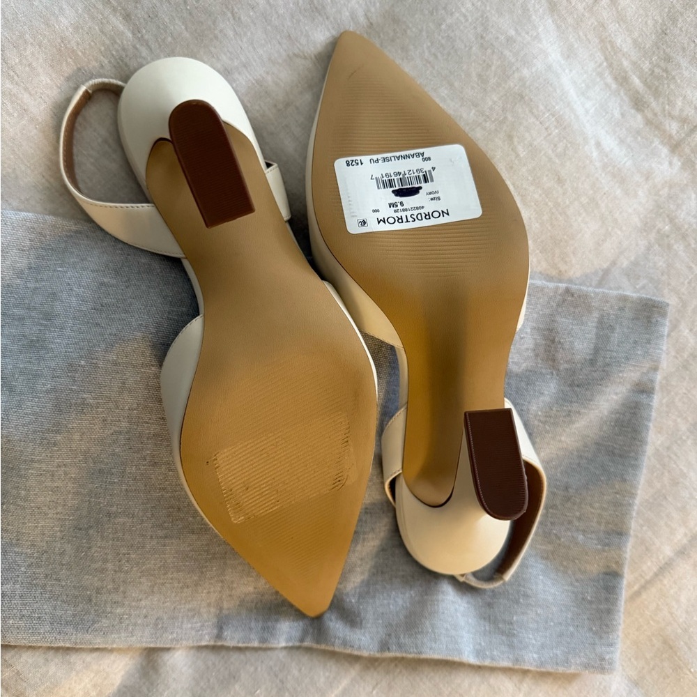 Stylish Cream High Heels - Picture 5 of 8
